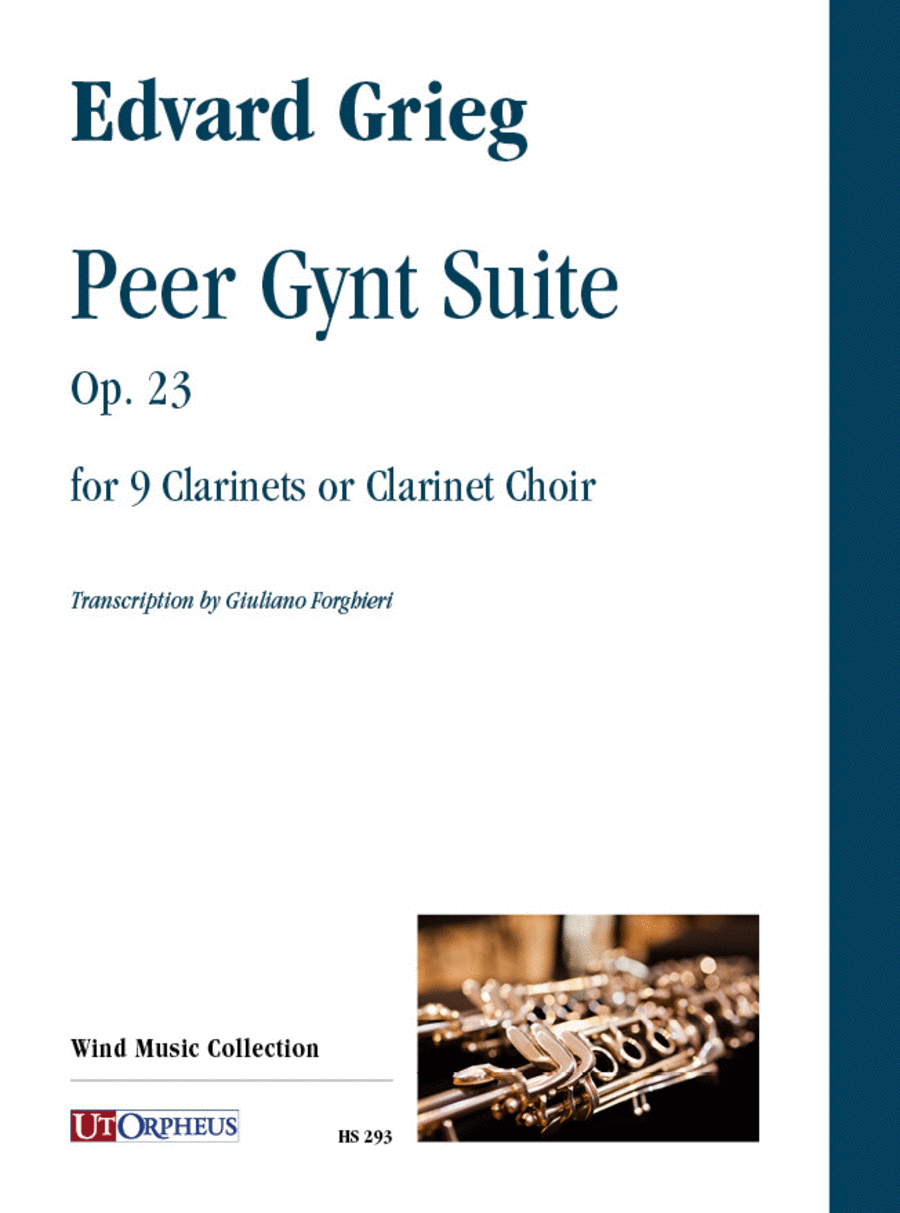 Peer Gynt Suite Op. 23 for 9 Clarinets or Clarinet Choir