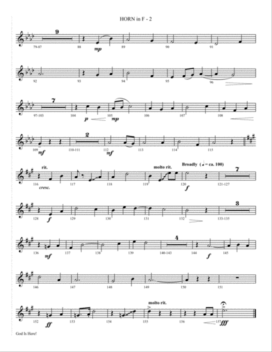 God Is Here 4-Part scores gallery preview page 31