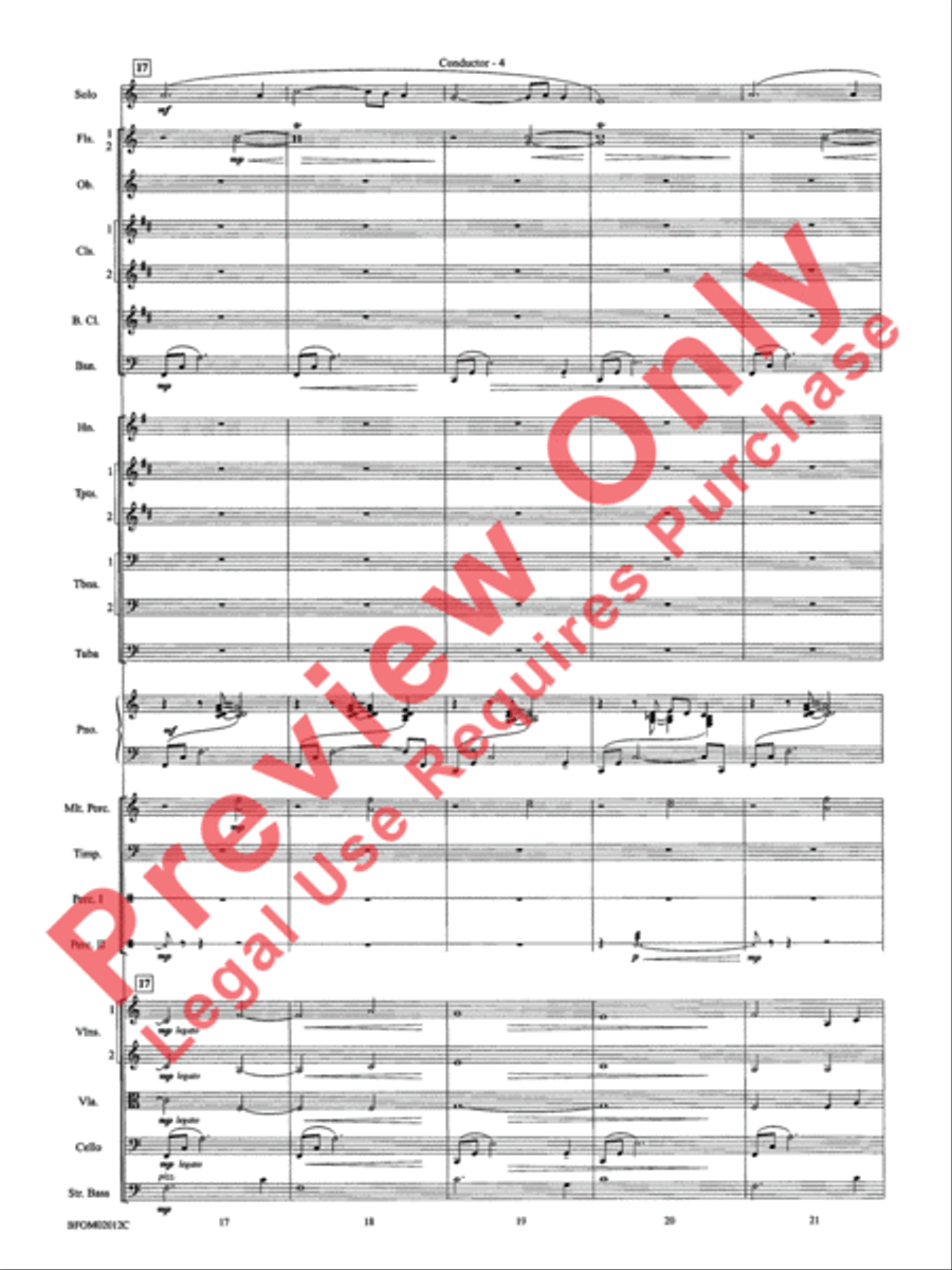 All Is Calm (Based on Silent Night) Full Orchestra scores gallery preview page 7