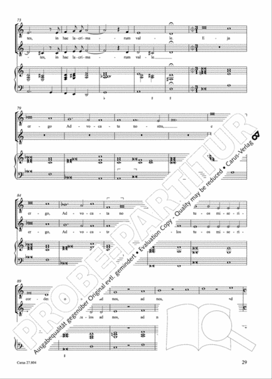 Hinni, Salve Regina, Motetti Score scores gallery preview page 54