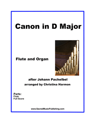 Book cover for Canon in D Major for Flute and Organ