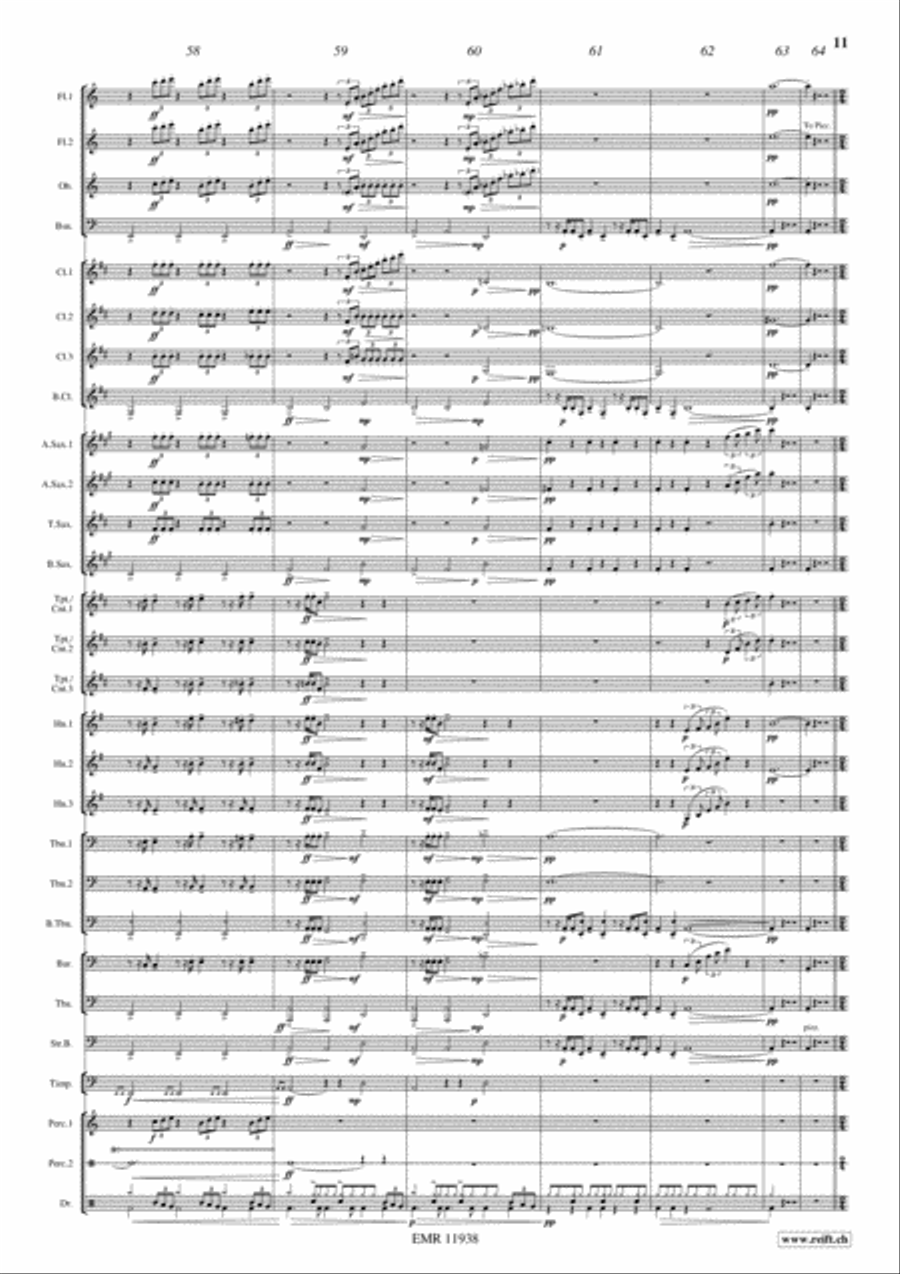 The Sicilian Clan The Sicilian Clan Concert Band scores gallery preview page 12