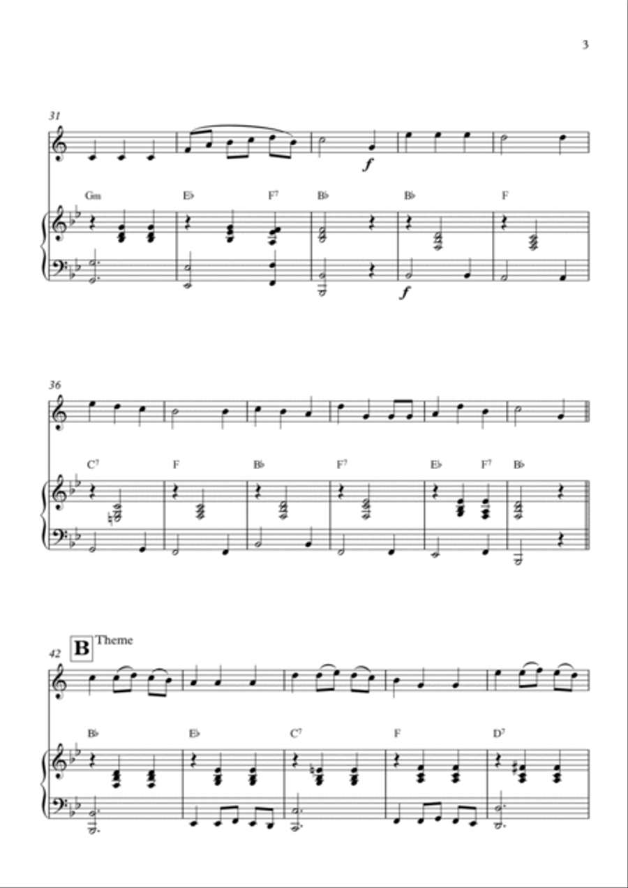 We Wish You a Merry Christmas Chamber Music scores gallery preview page 3
