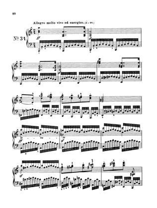 Czerny: School of Velocity, Op. 299 No. 34
