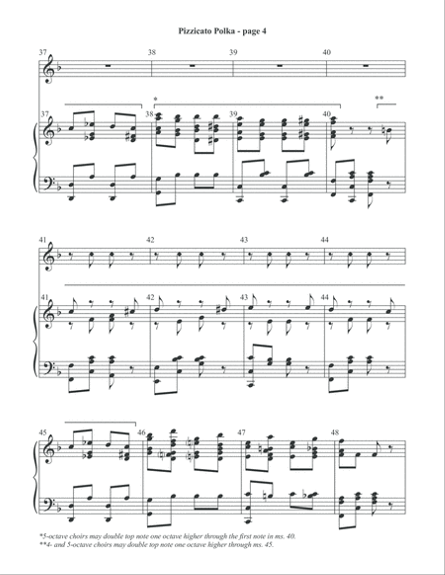 Pizzicato Polka (Digital Download) Handbell Choir scores gallery preview page 5