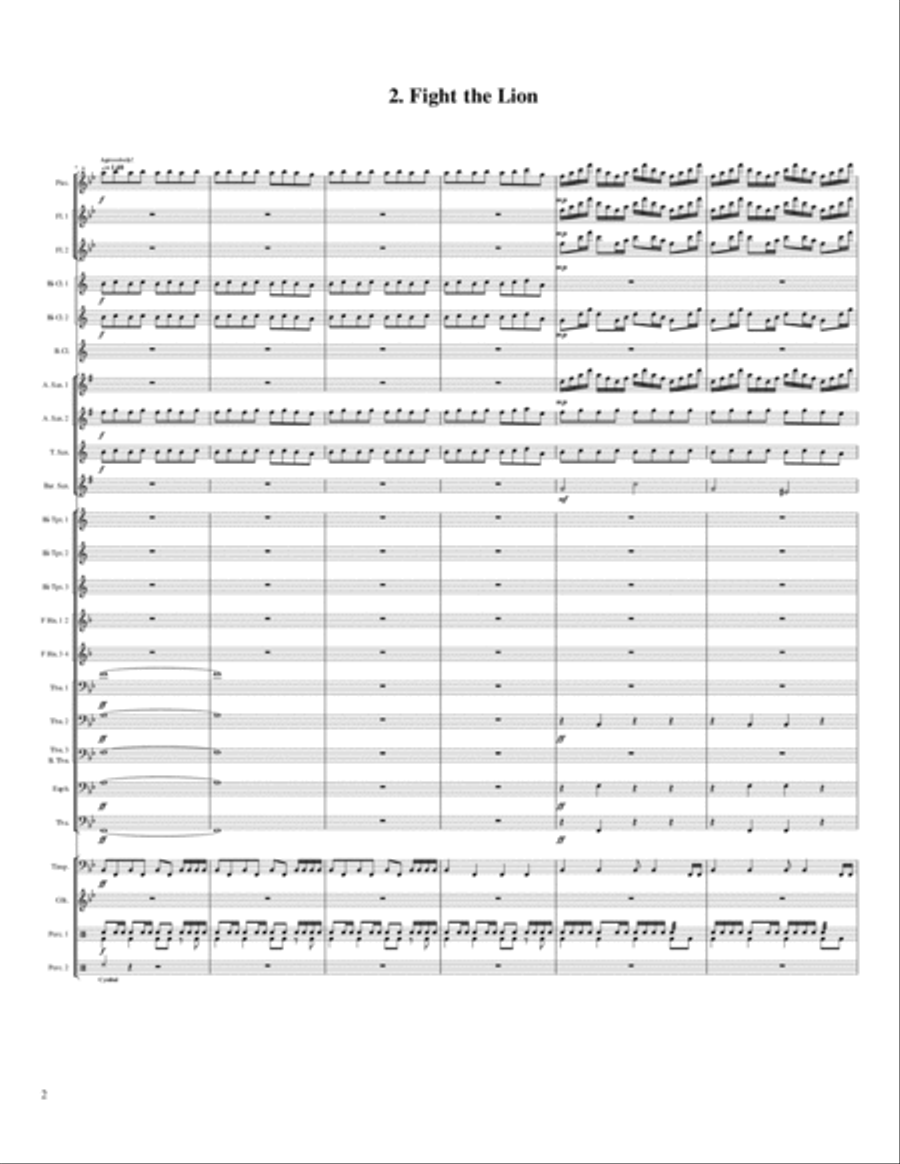 Inside the Cave Concert Band scores gallery preview page 2