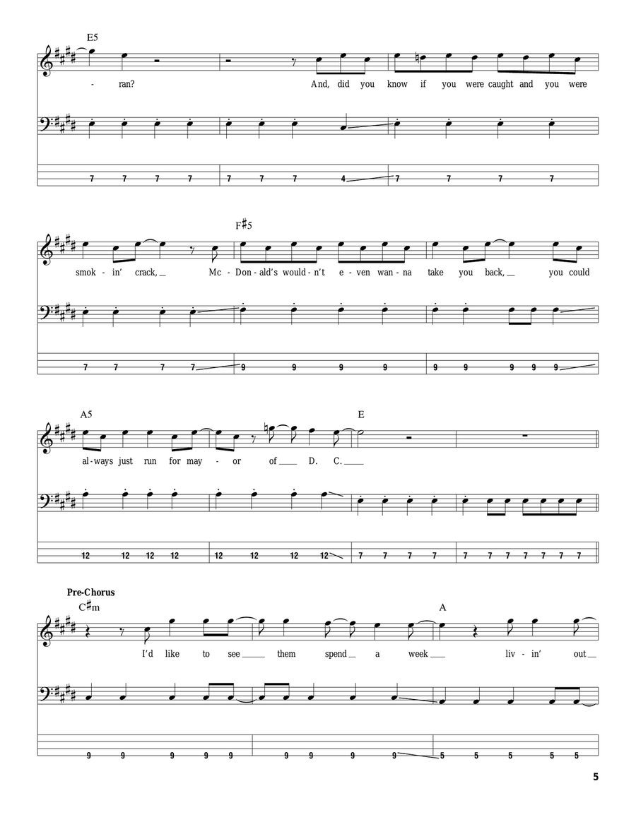 Lifestyles Of The Rich And Famous Acoustic Guitar scores gallery preview page 5