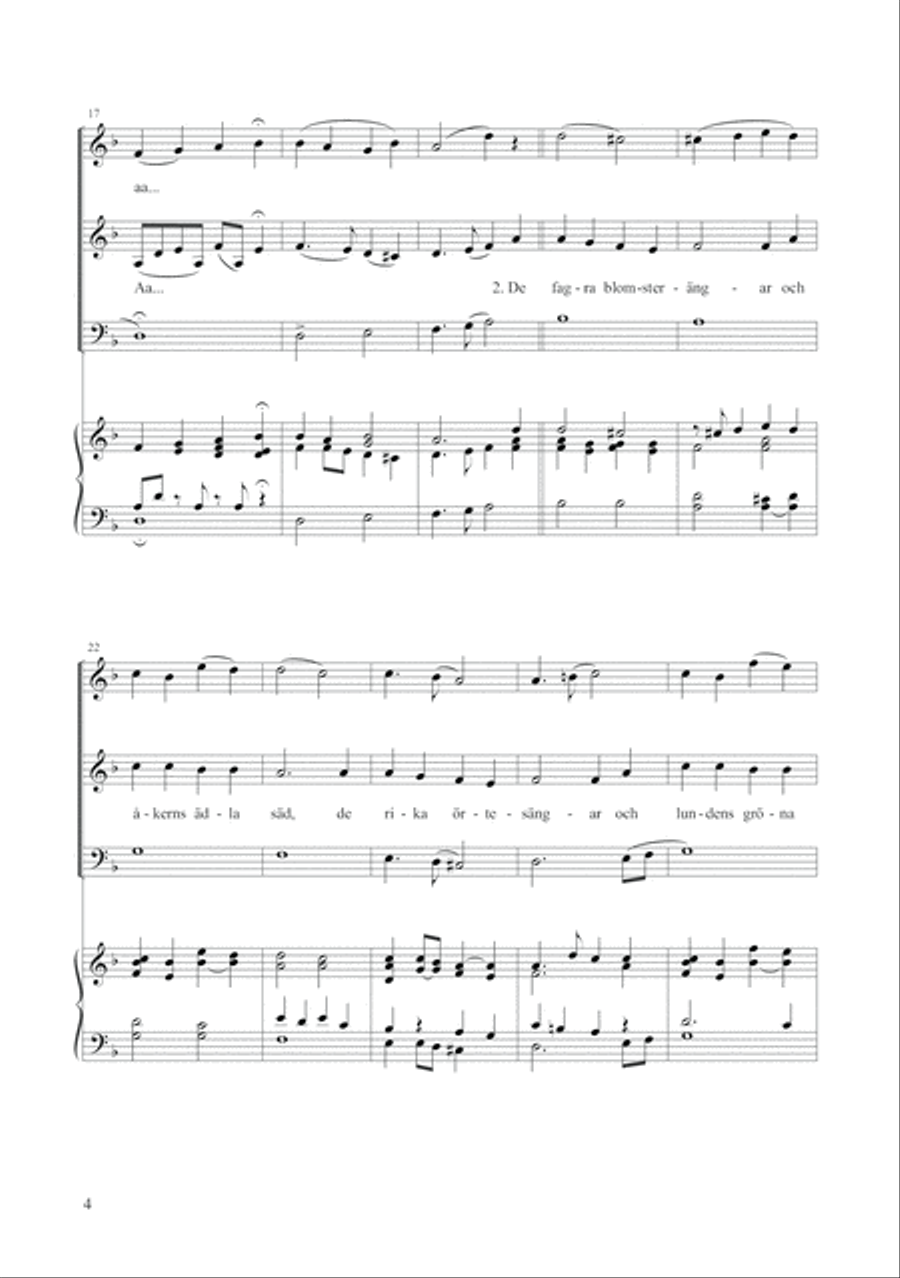 Den blomstertid nu kommer 3-Part scores gallery preview page 4