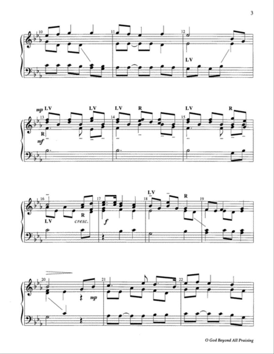 O God Beyond All Praising 2-Octaves scores gallery preview page 3