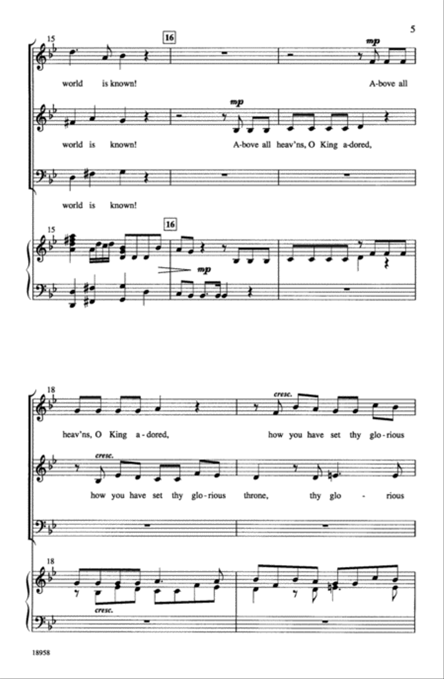 How Excellent Thy Name 3-Part scores gallery preview page 5