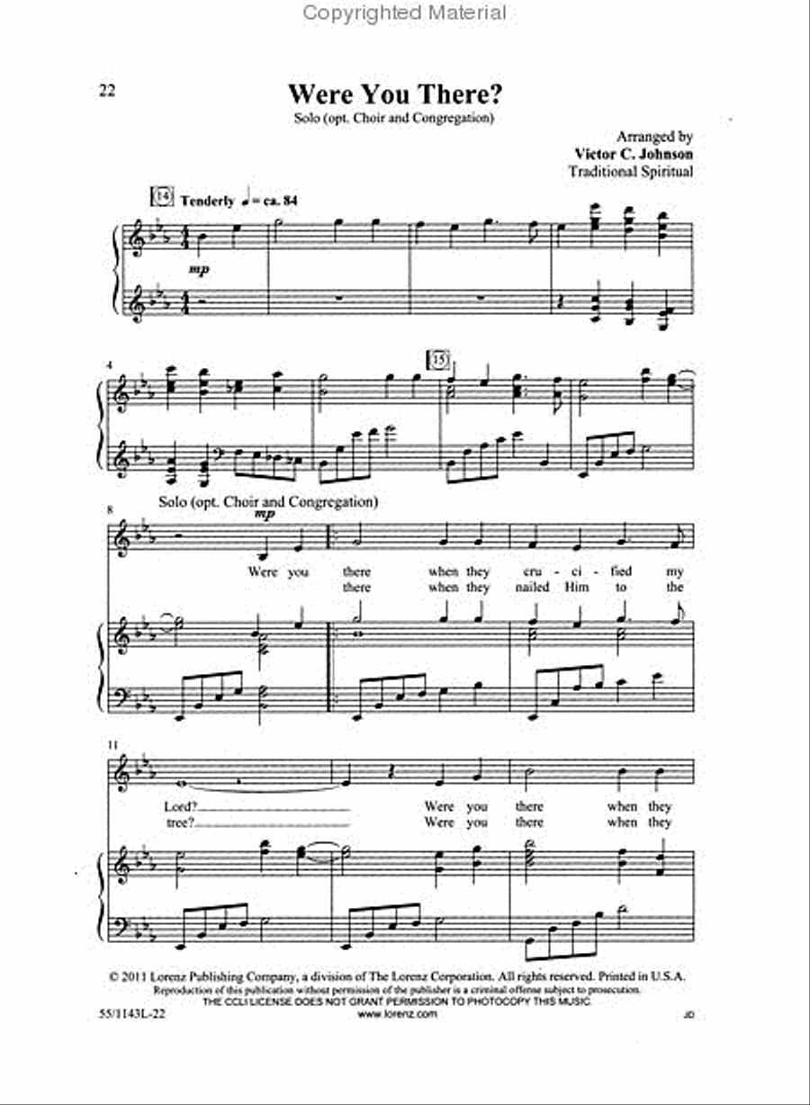 In Calvary's Shadow: A Tenebrae Service 3-Part scores gallery preview page 4