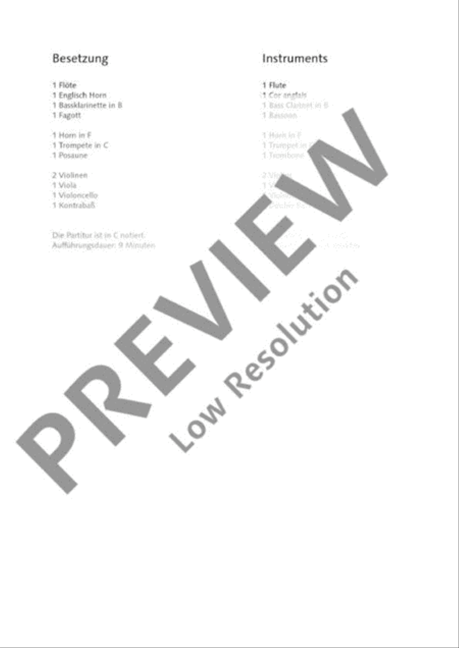 In memoriam: Die Weiße Rose English Horn scores gallery preview page 5