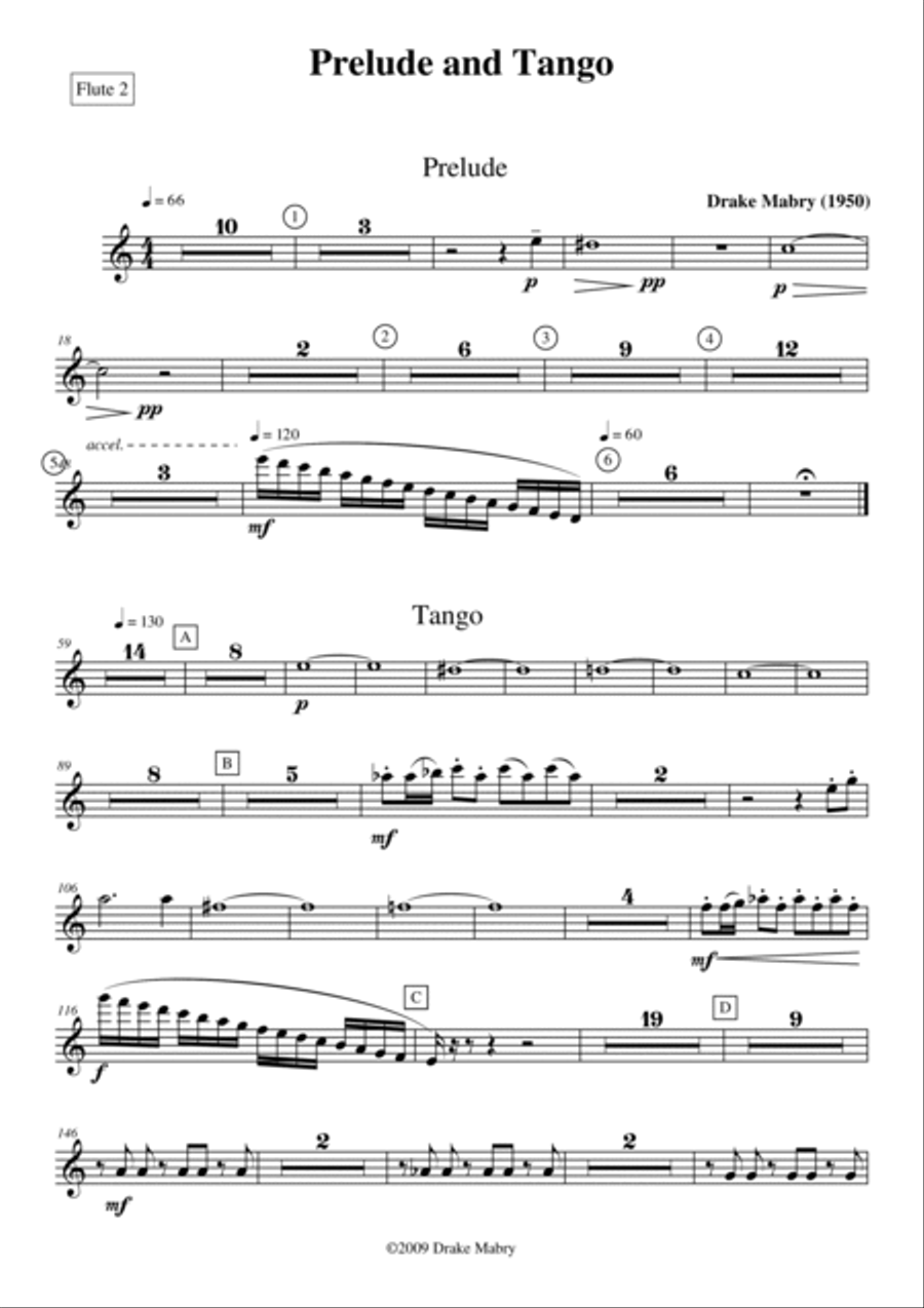 Prelude and Tango - parts Small Ensemble scores gallery preview page 3