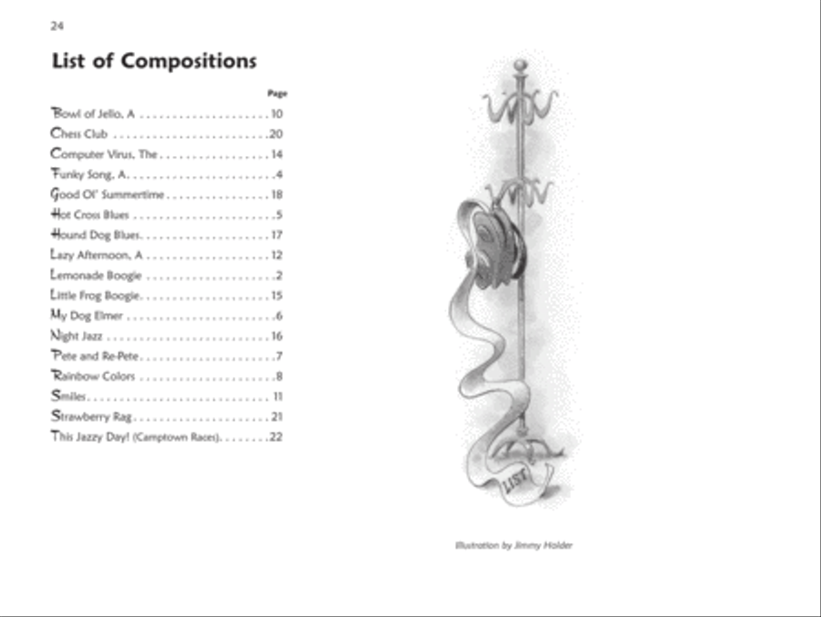 Premier Piano Course Jazz, Rags & Blues, Book 1A Piano Method scores gallery preview page 2