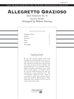 Book cover for Allegretto Grazioso (from Symphony No. 8): Score