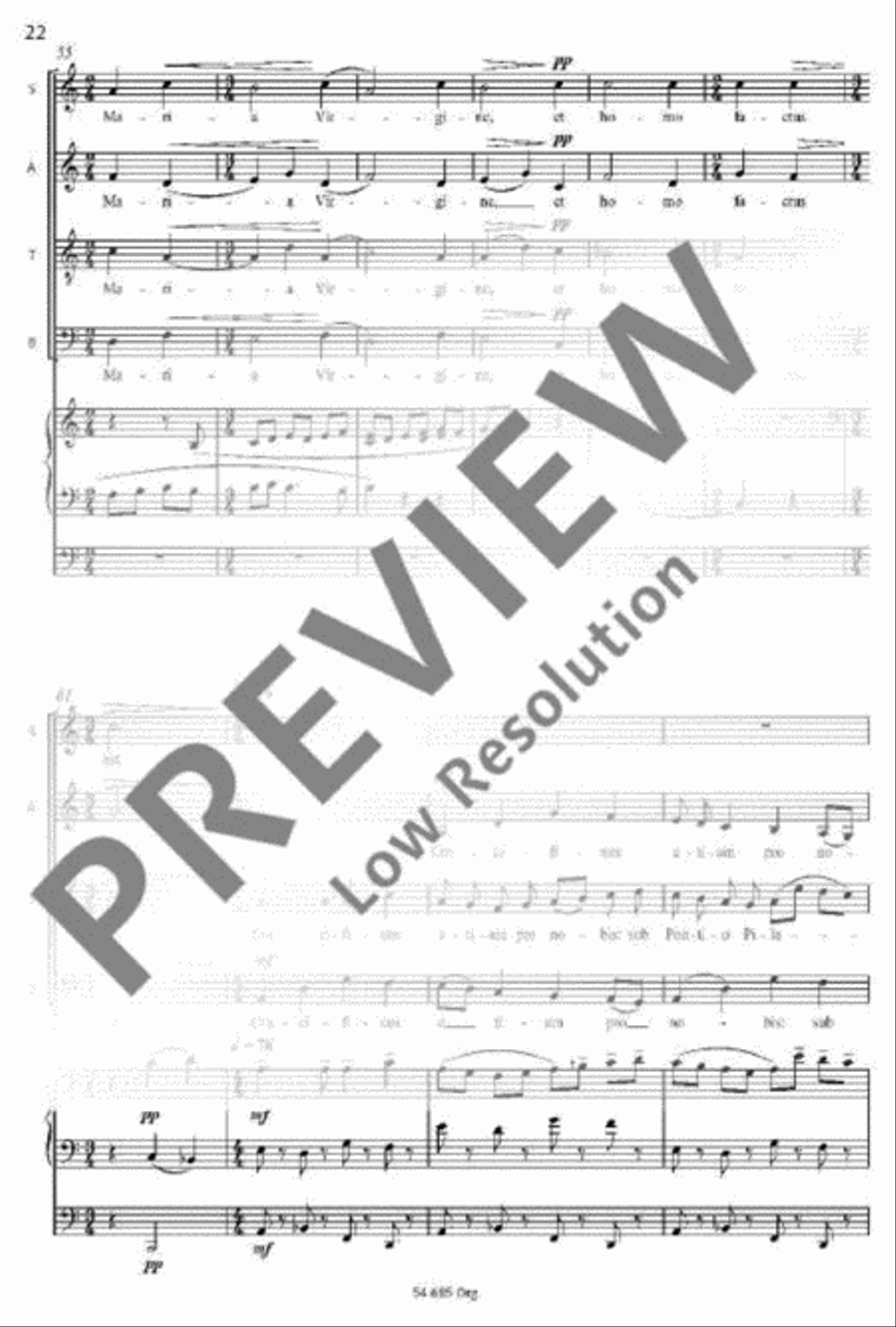Missa brevis Mixed Choir scores gallery preview page 19