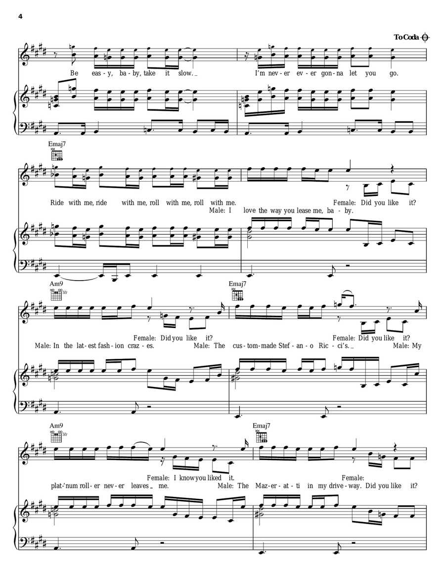 Cruise Control Piano, Vocal, Guitar scores gallery preview page 4