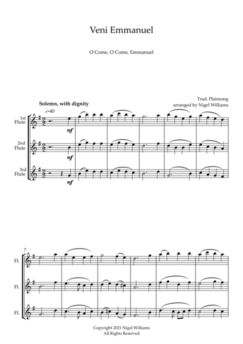 Veni Emmanuel, (O Come, O Come, Emmanuel), for Flute Trio image number null