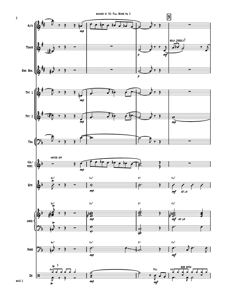 Summer Of 42 Jazz Ensemble scores gallery preview page 2