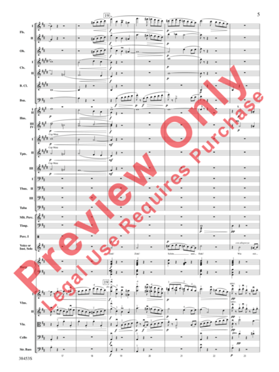 Ging heut Morgen übers Feld Full Orchestra scores gallery preview page 6