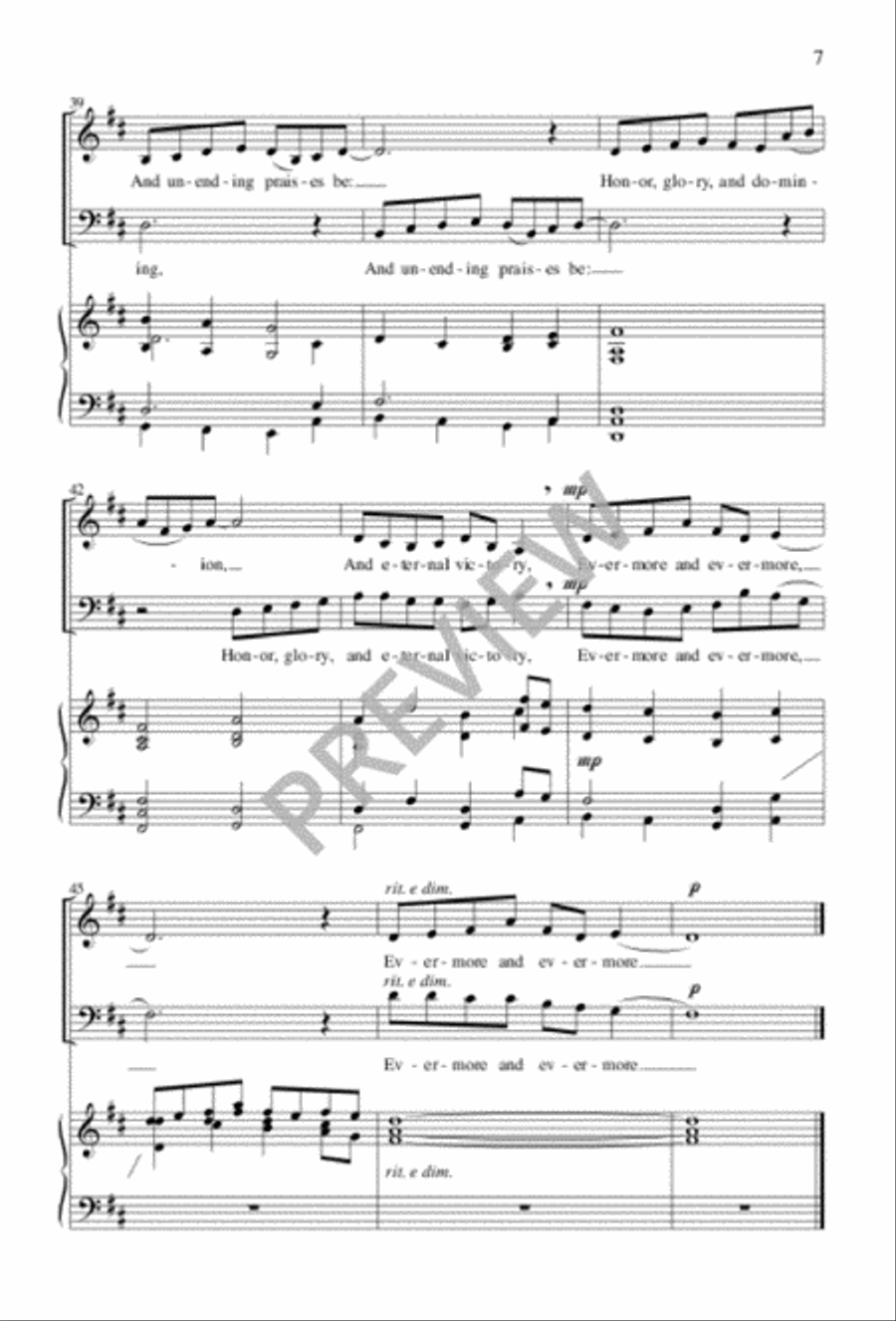 Of the Father's Love Begotten 2-Part scores gallery preview page 7