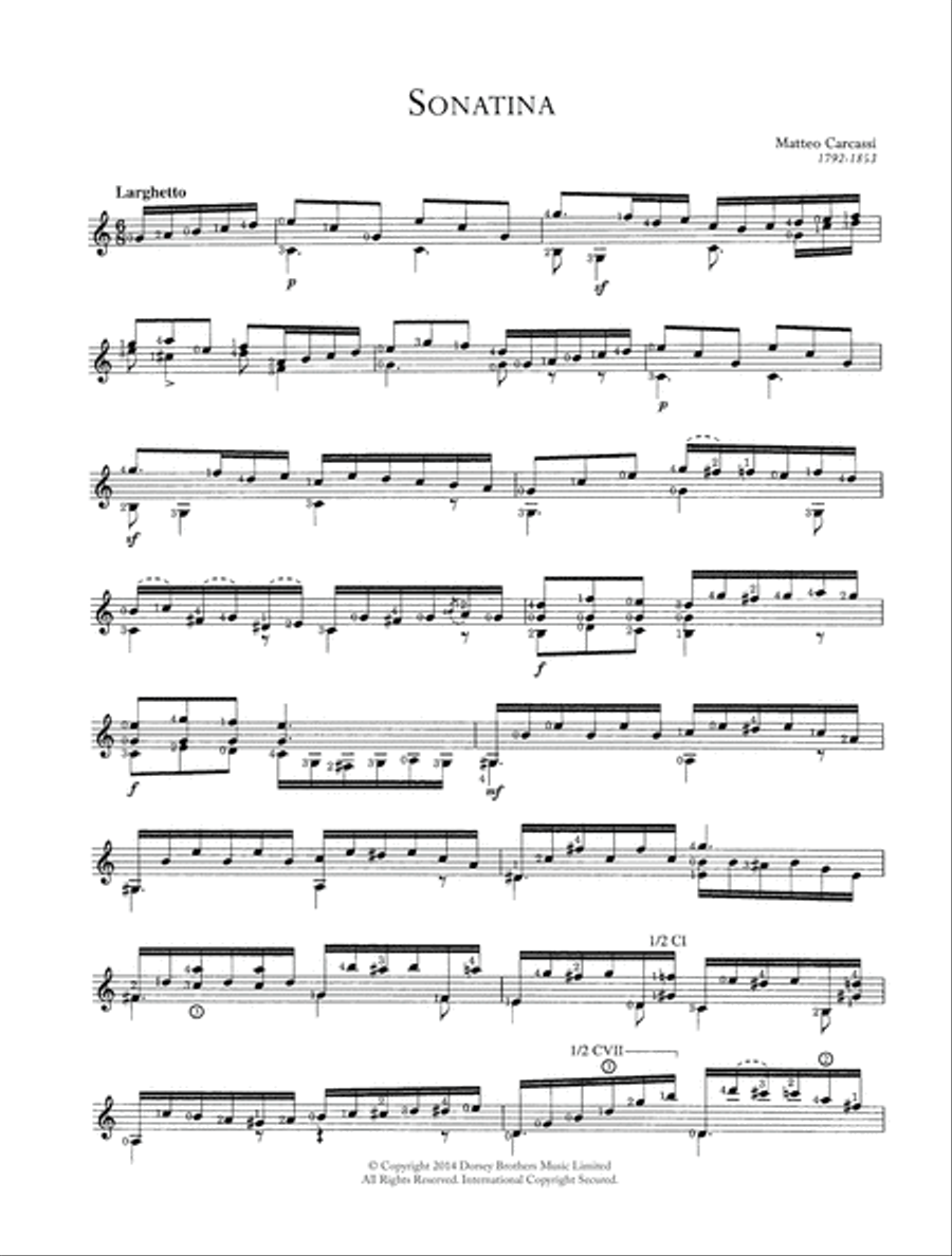 Sonatina Sonatina Acoustic Guitar scores gallery preview page 1