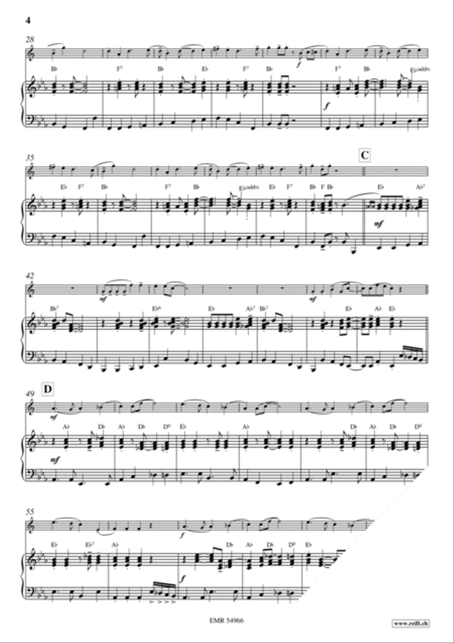 Birewegge Chas und Brot Baritone Saxophone scores gallery preview page 5