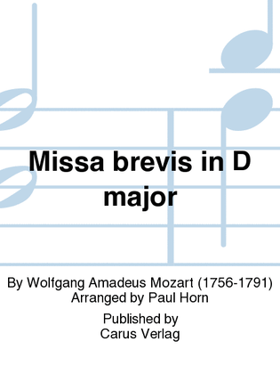 Book cover for Missa brevis in D Major, K. 194