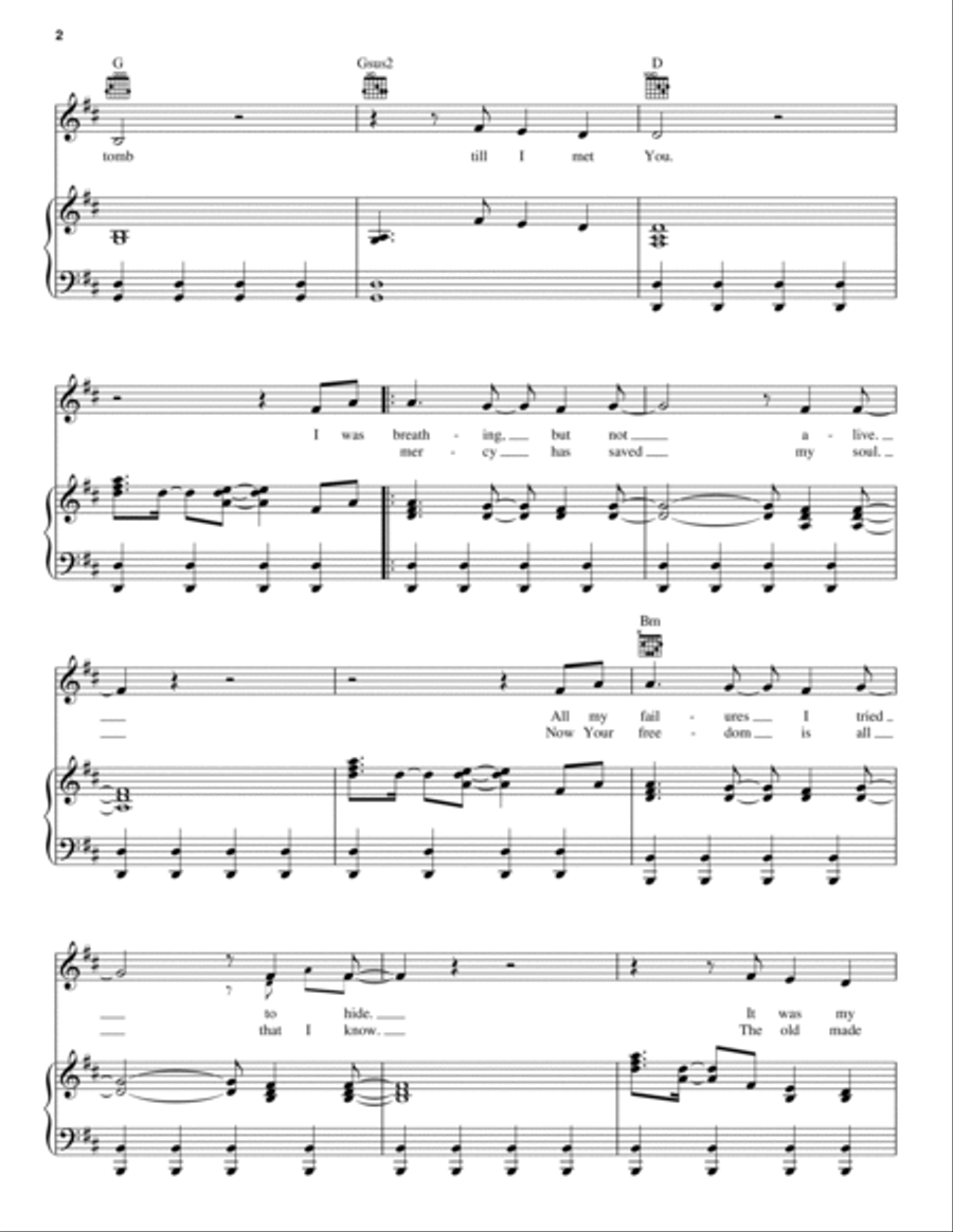 Glorious Day Piano, Vocal, Guitar scores gallery preview page 2