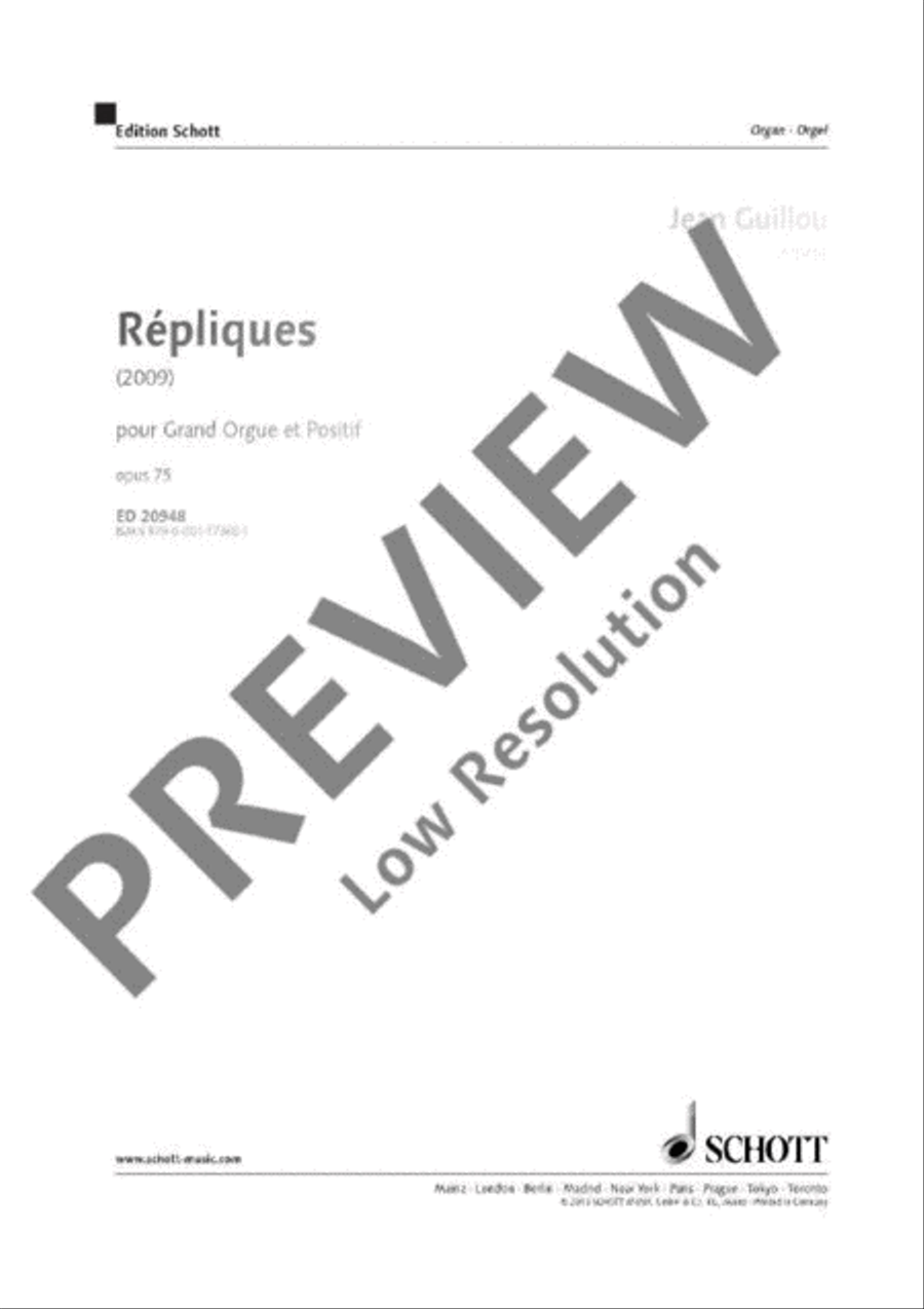 Répliques Organ scores gallery preview page 4