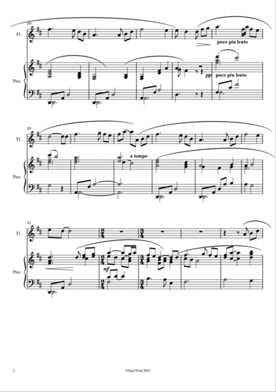 How Can I Keep From Singing Flute scores gallery preview page 2