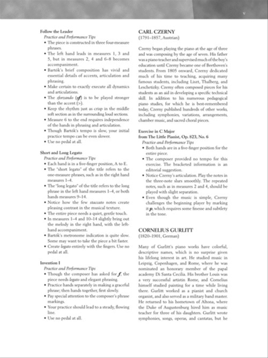 Baroque to Modern: Elementary Level Piano Solo scores gallery preview page 5