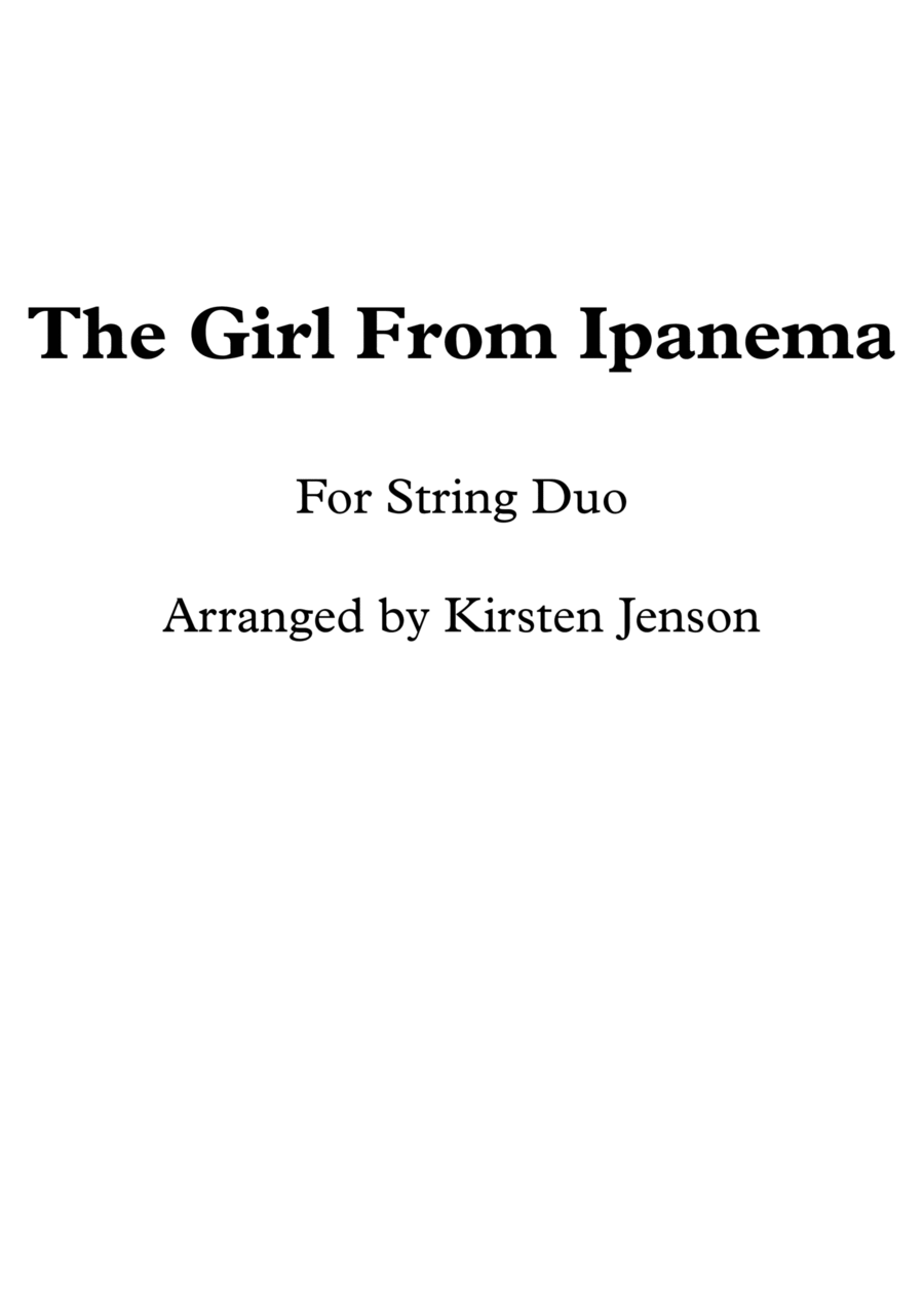 The Girl From Ipanema (garôta De Ipanema) String Duet scores gallery preview page 1