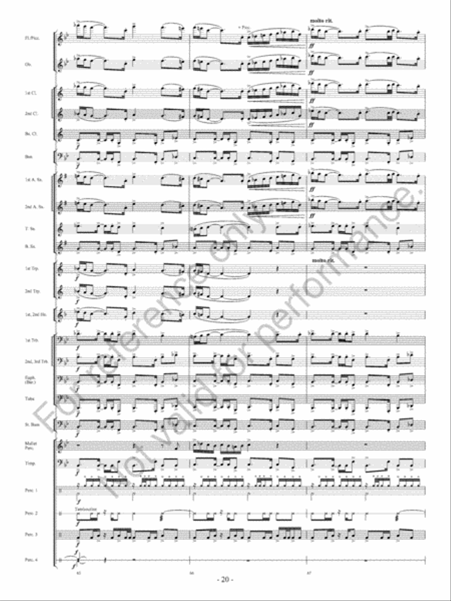The Ocean Of Fire The Ocean Of Fire Concert Band scores gallery preview page 21