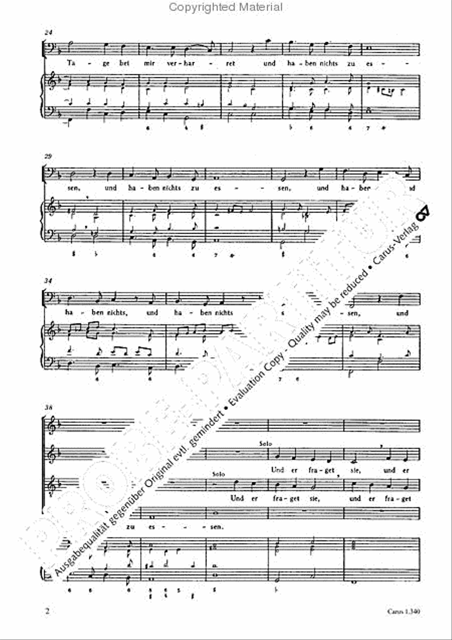 Jesus sprach zu seinen Jungern 4-Part scores gallery preview page 4