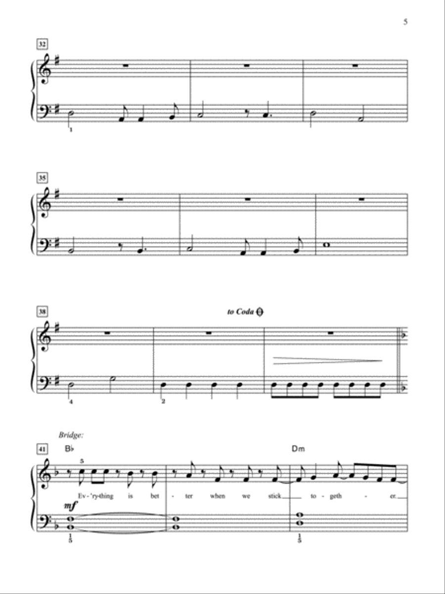 Everything is Awesome (Awesome Remixxx!!!) Easy Piano scores gallery preview page 4