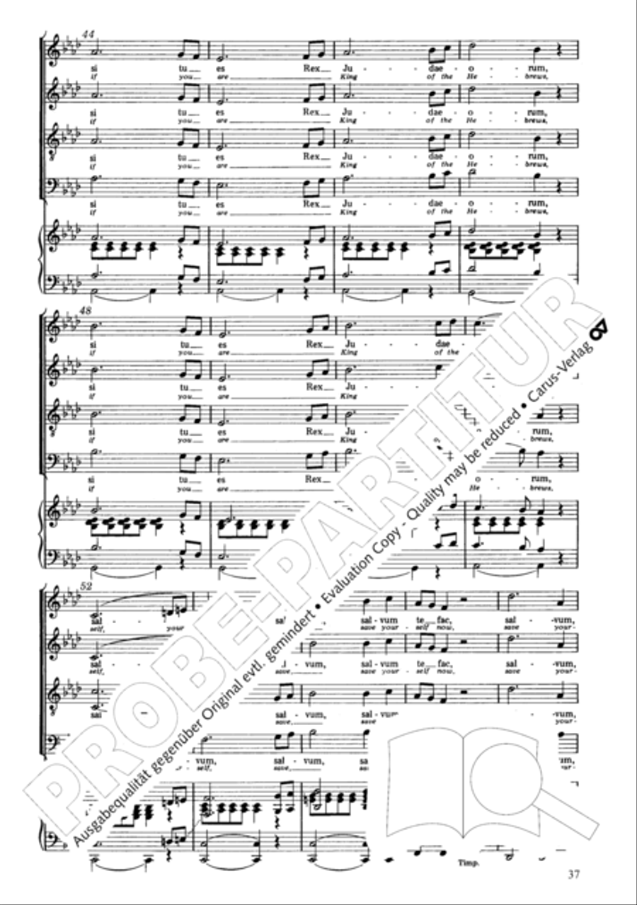 The Seven Words (Die Sieben Worte) 4-Part scores gallery preview page 38