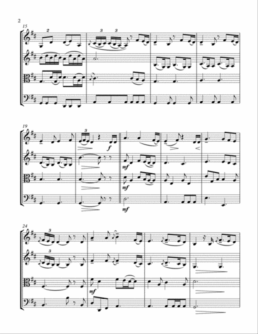 Remedy String Quartet scores gallery preview page 2
