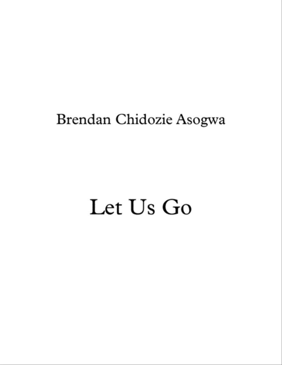 Let us go Let us go 4-Part scores gallery preview page 1