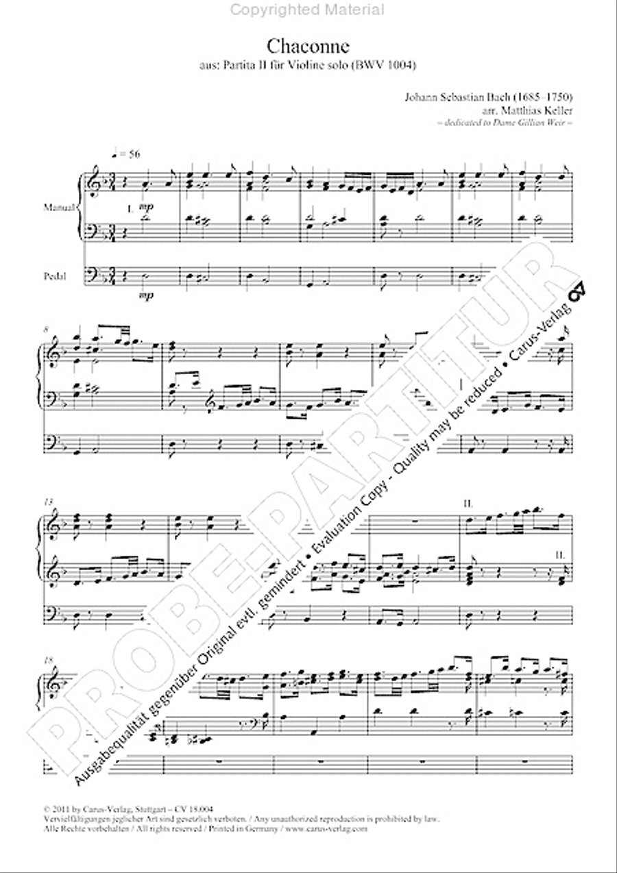 Chaconne Organ scores gallery preview page 6