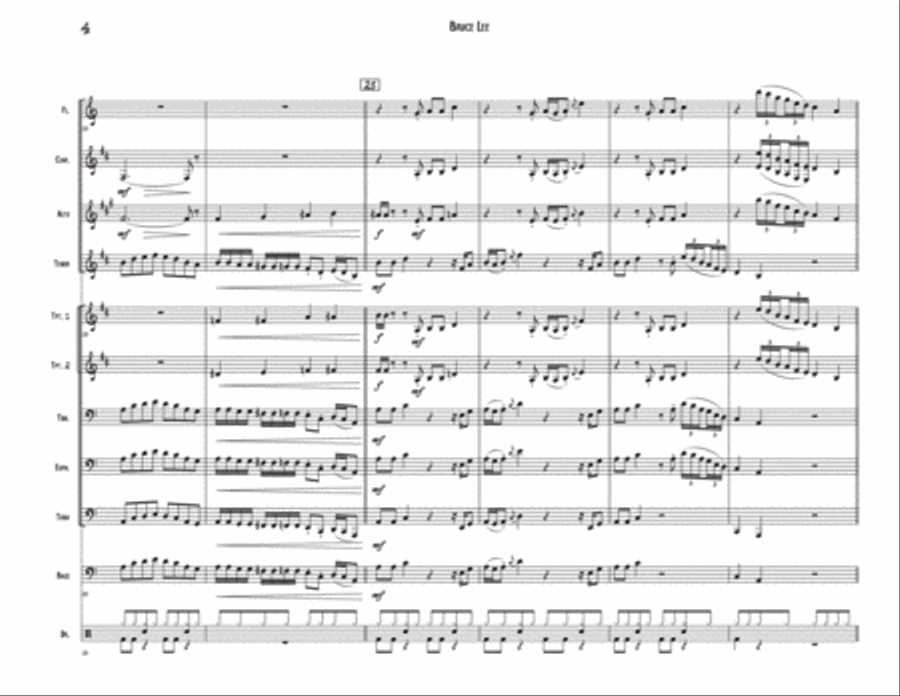 Bruce Lee Clarinet scores gallery preview page 4