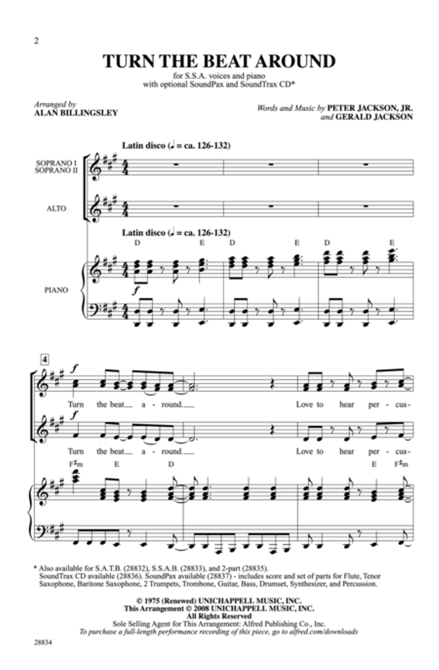 Turn the Beat Around Turn the Beat Around Women's Choir scores gallery preview page 16