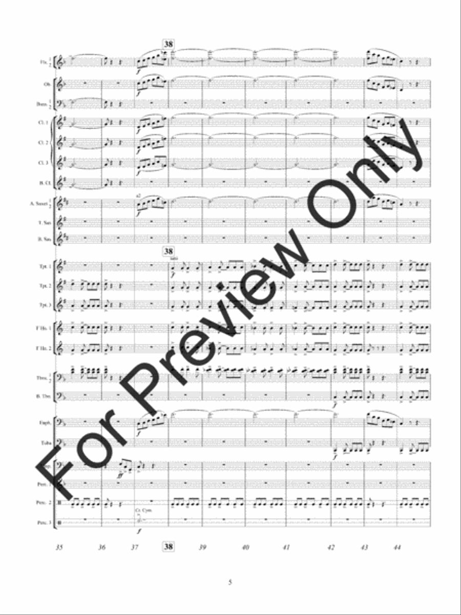 American Hymn Tune Sketches Concert Band scores gallery preview page 8