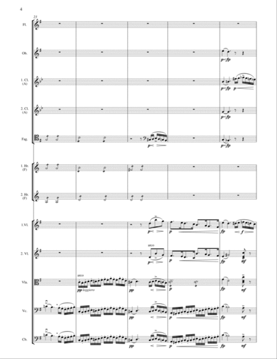 Mahler (arr. Lee): Symphony No. 4 in G Major 1st movement, Full Score Chamber Orchestra scores gallery preview page 6