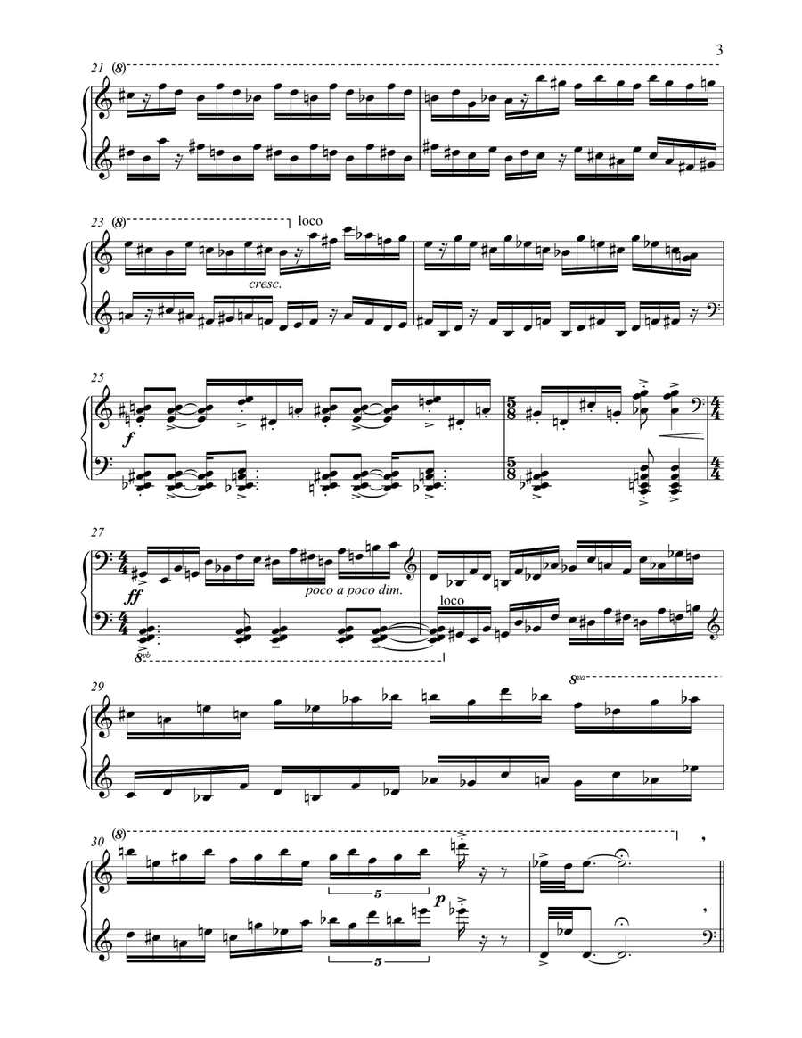 Scrunch (Study No 8 - Ommagio A Domenico Scarlatti) Piano Method scores gallery preview page 3
