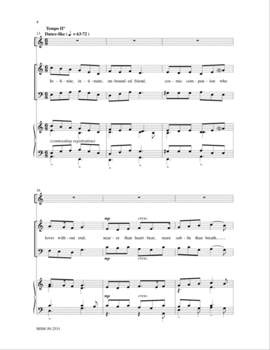 When We Seek Language to Praise You, O God (Choral Score) image number null