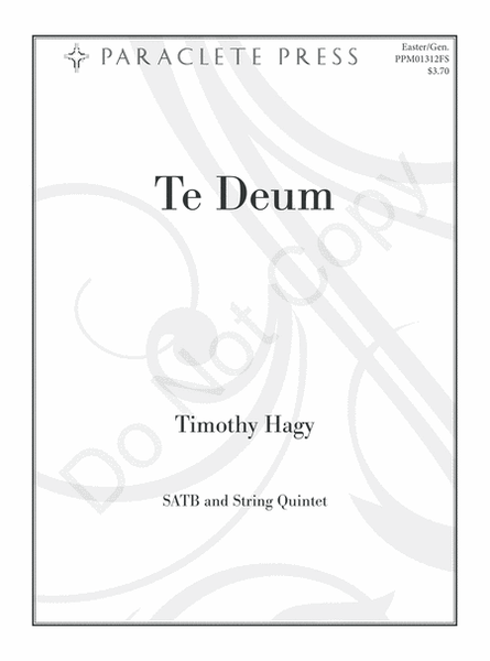 Te Deum (score & parts)