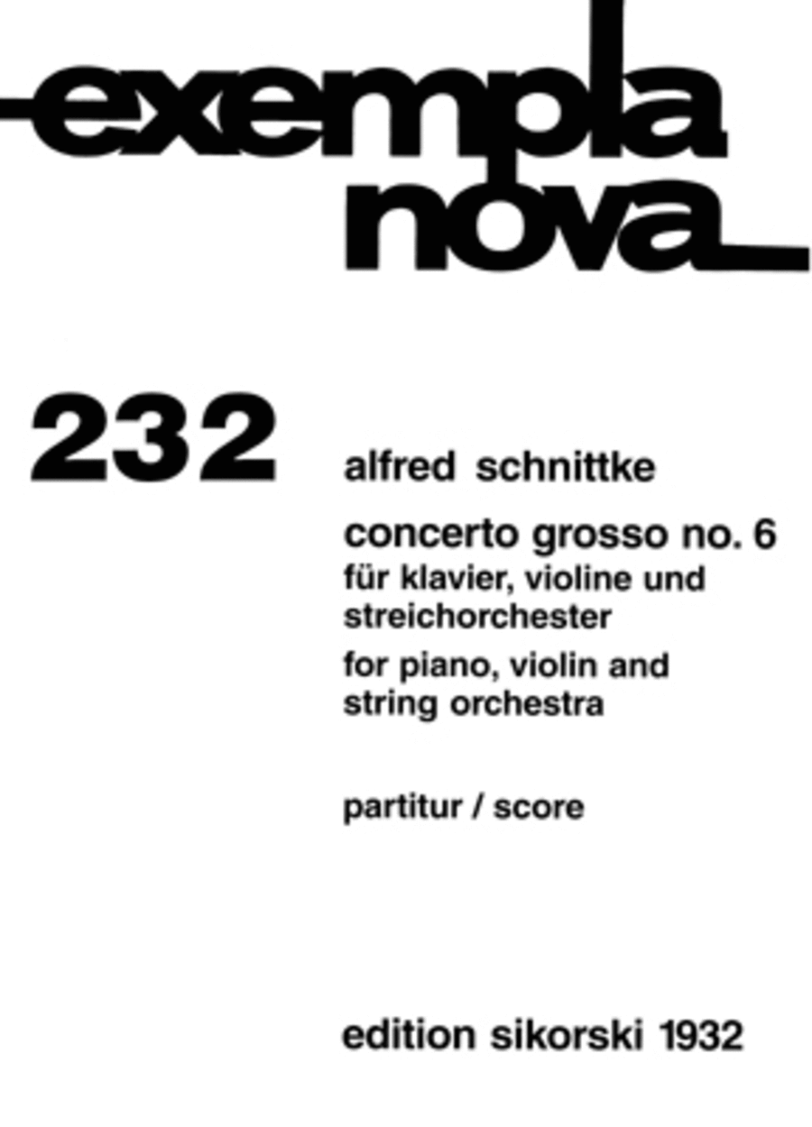 Concerto Grosso No. 6 Orchestra scores gallery preview page 1