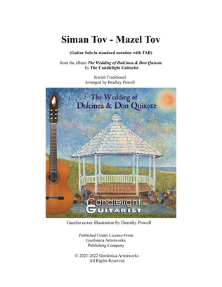 Book cover for Siman Tov, Mazel Tov (guitar solo, in standard notation with TAB)