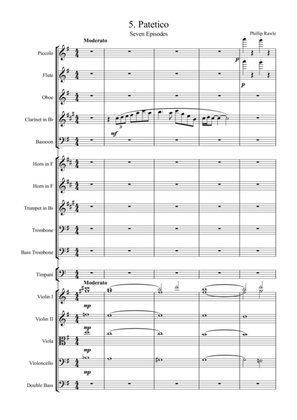 Patetico. No.5 from Seven Episodes for Orchestra
